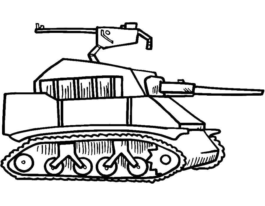 Coloring Tank. Category military. Tags:  tank.