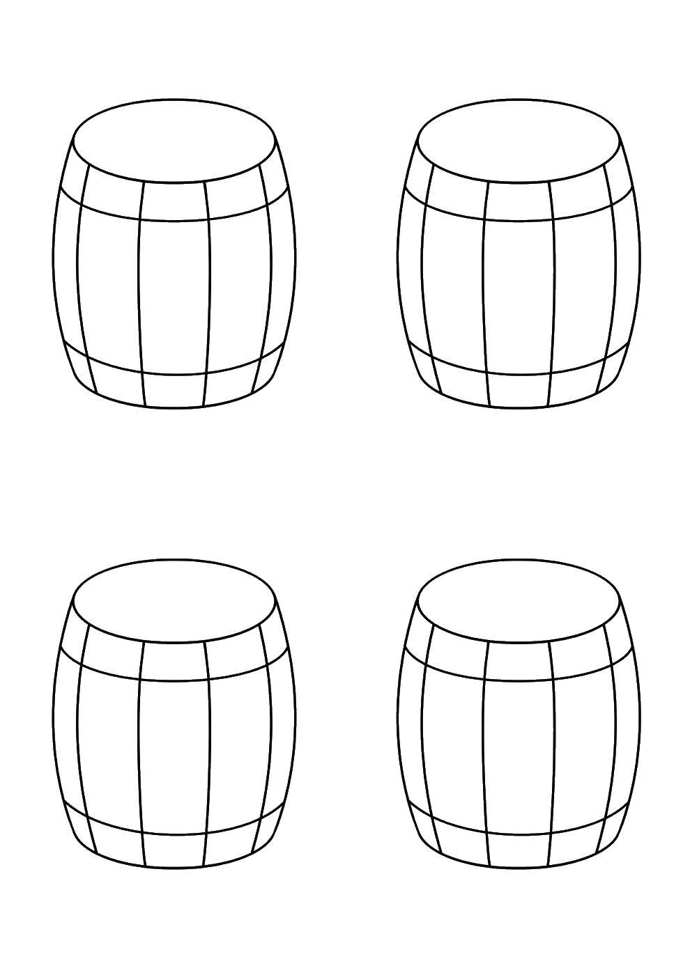 Coloring Barrel of honey. Category Honey. Tags:  honey, barrels.