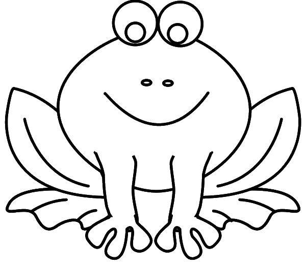 Coloring Frog. Category Animals. Tags:  animals, amphibian, frog.