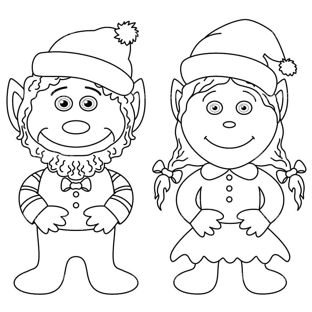 Coloring Dwarves. Category Fairy tales. Tags:  fairy tales, dwarves.