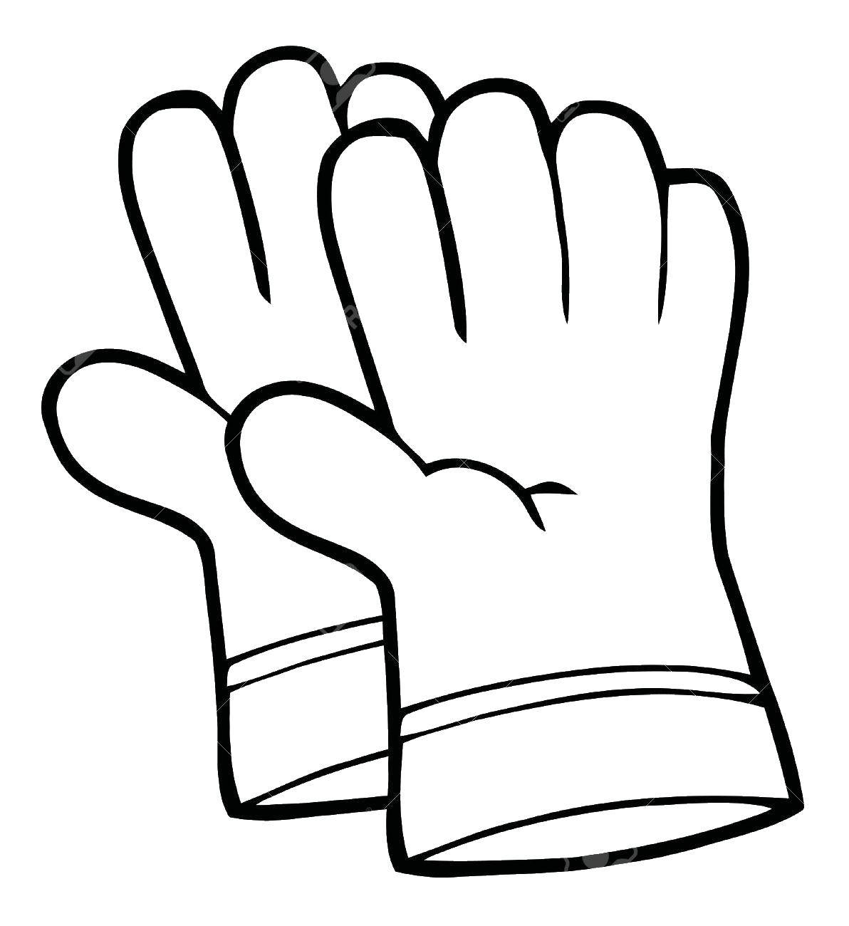 Coloring Gloves. Category Clothing. Tags:  clothing, gloves.