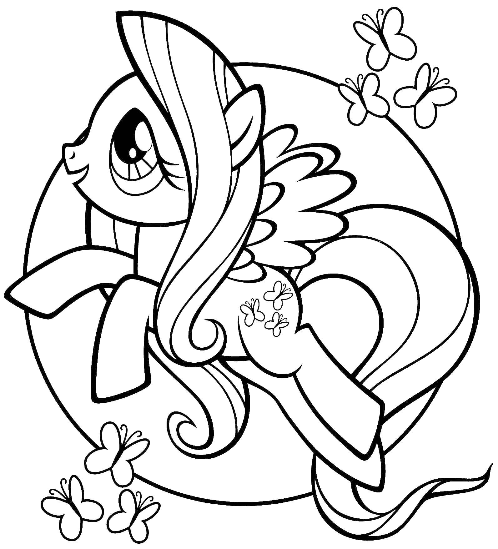 Coloring Pony. Category Ponies. Tags:  pony tale, girls.