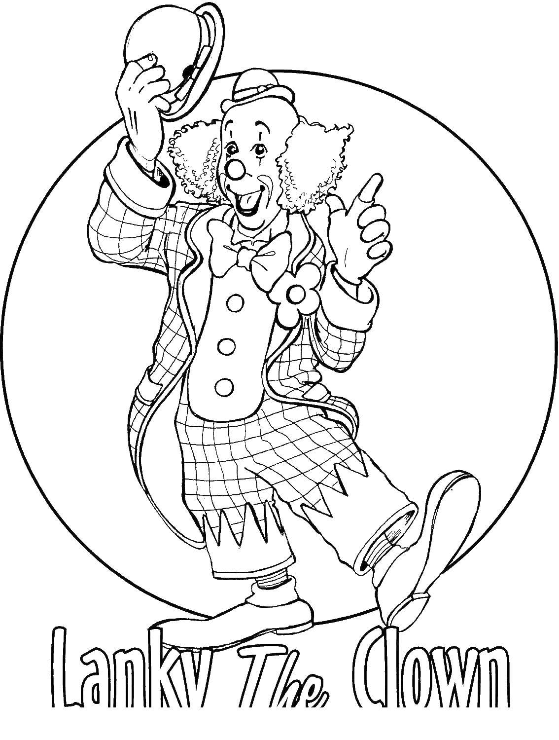 Coloring Clown. Category Clowns. Tags:  clowns, humor.