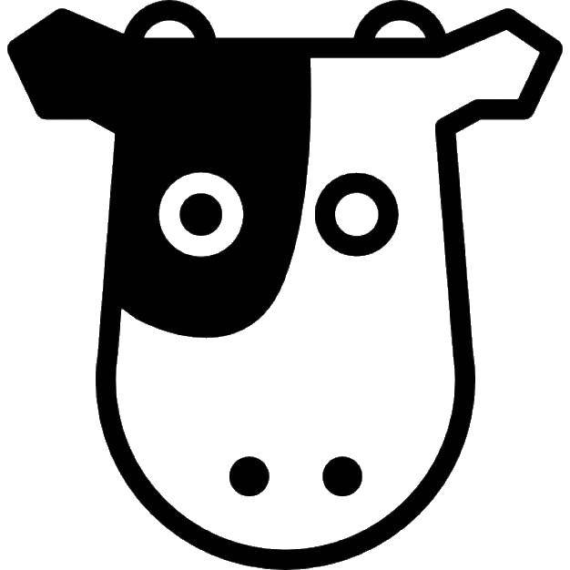 Coloring Cow. Category Animals. Tags:  animals, cow.