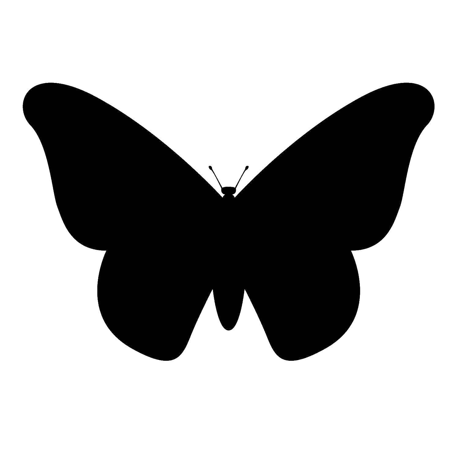 Название: Раскраска Контур бабочки. Категория: контуры бабочек для вырезания. Теги: контуры, бабочка.