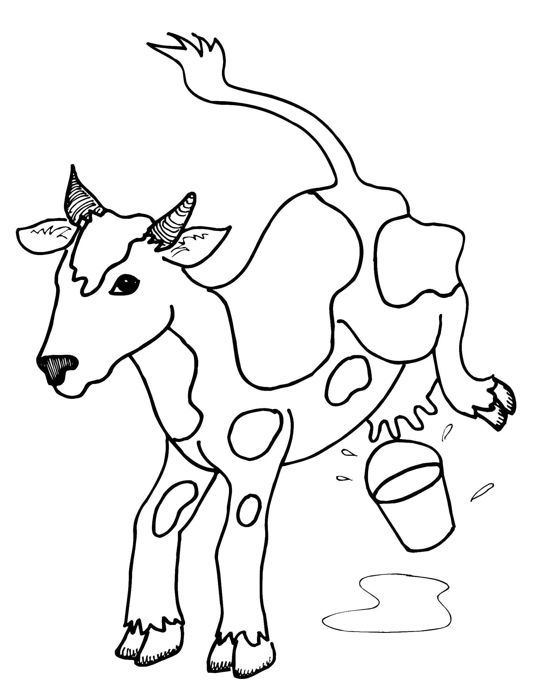 Название: Раскраска Козочка. Категория: Животные. Теги: животные, коза, козочка.
