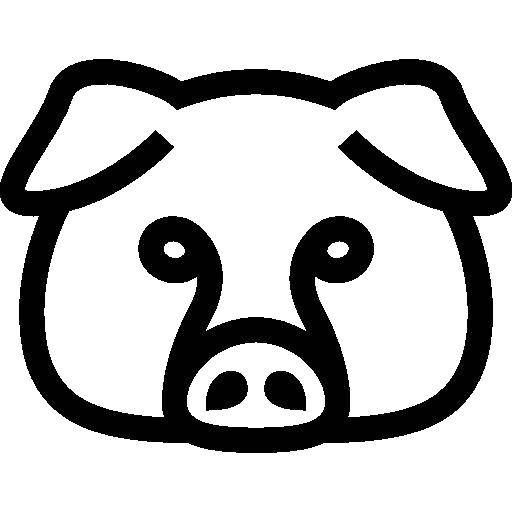 Название: Раскраска Свинка. Категория: Контур свиньи для вырезания. Теги: Контур.