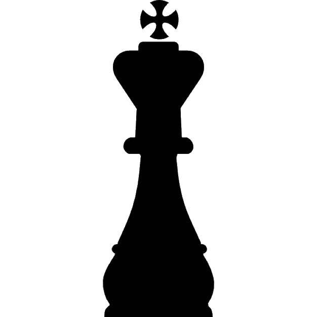 Coloring Queen. Category chess pieces. Tags:  Chess.