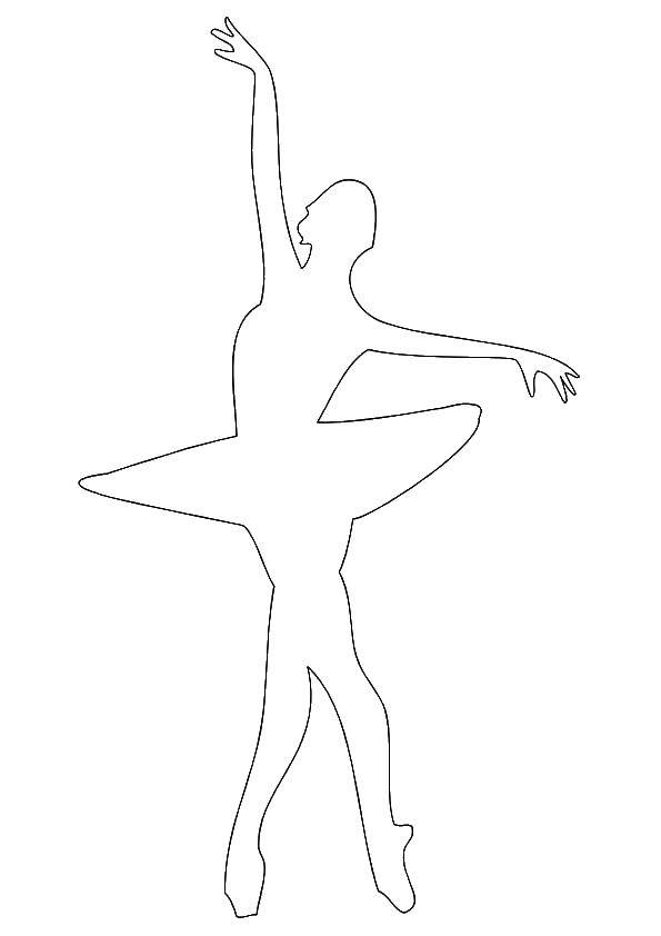 Coloring The outline of the ballerina. Category the contours of the ballerina to cut. Tags:  Ballerina, ballet, dance.