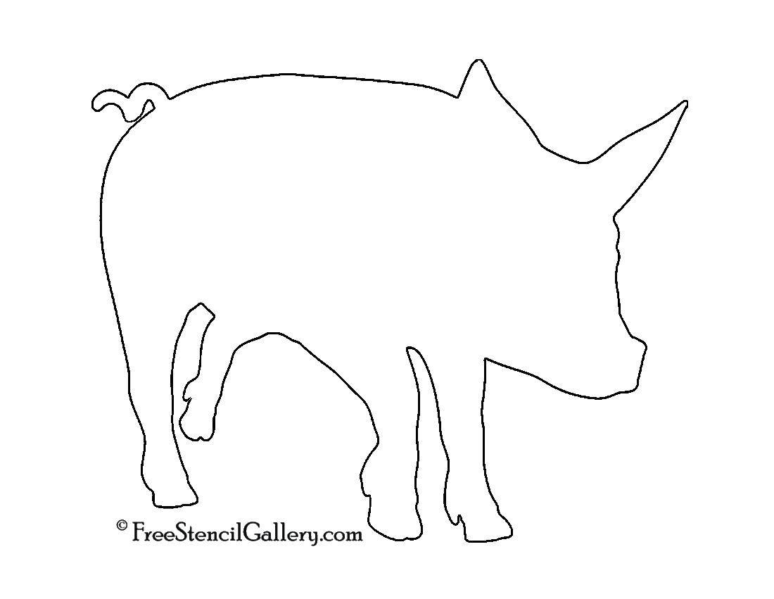 Название: Раскраска Контур свиньи. Категория: домашние животные. Теги: контур, свинья.