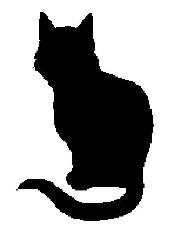 Название: Раскраска Кошечка. Категория: Контур кошки для вырезания. Теги: Животные, котёнок.