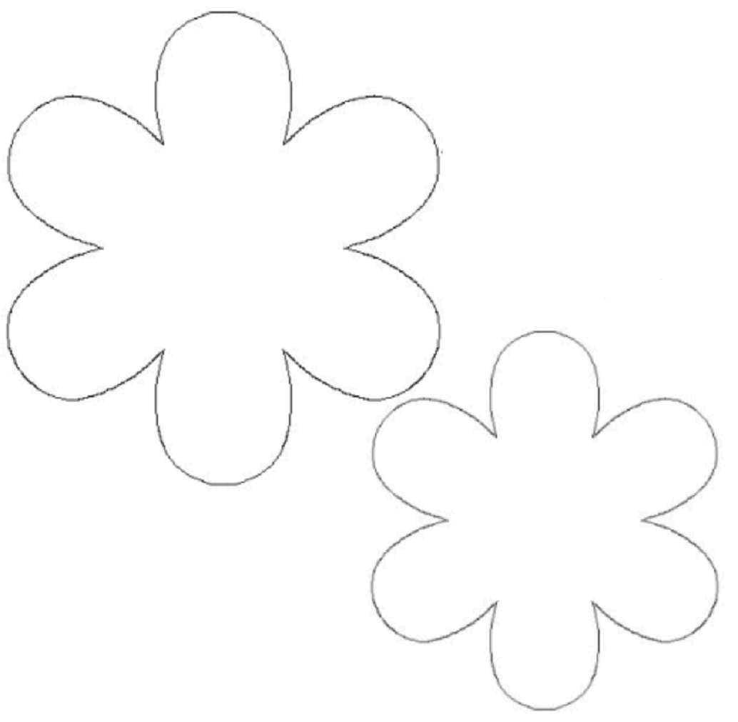 Название: Раскраска Контур цветочка. Категория: Контуры цветка для вырезания. Теги: Контур.