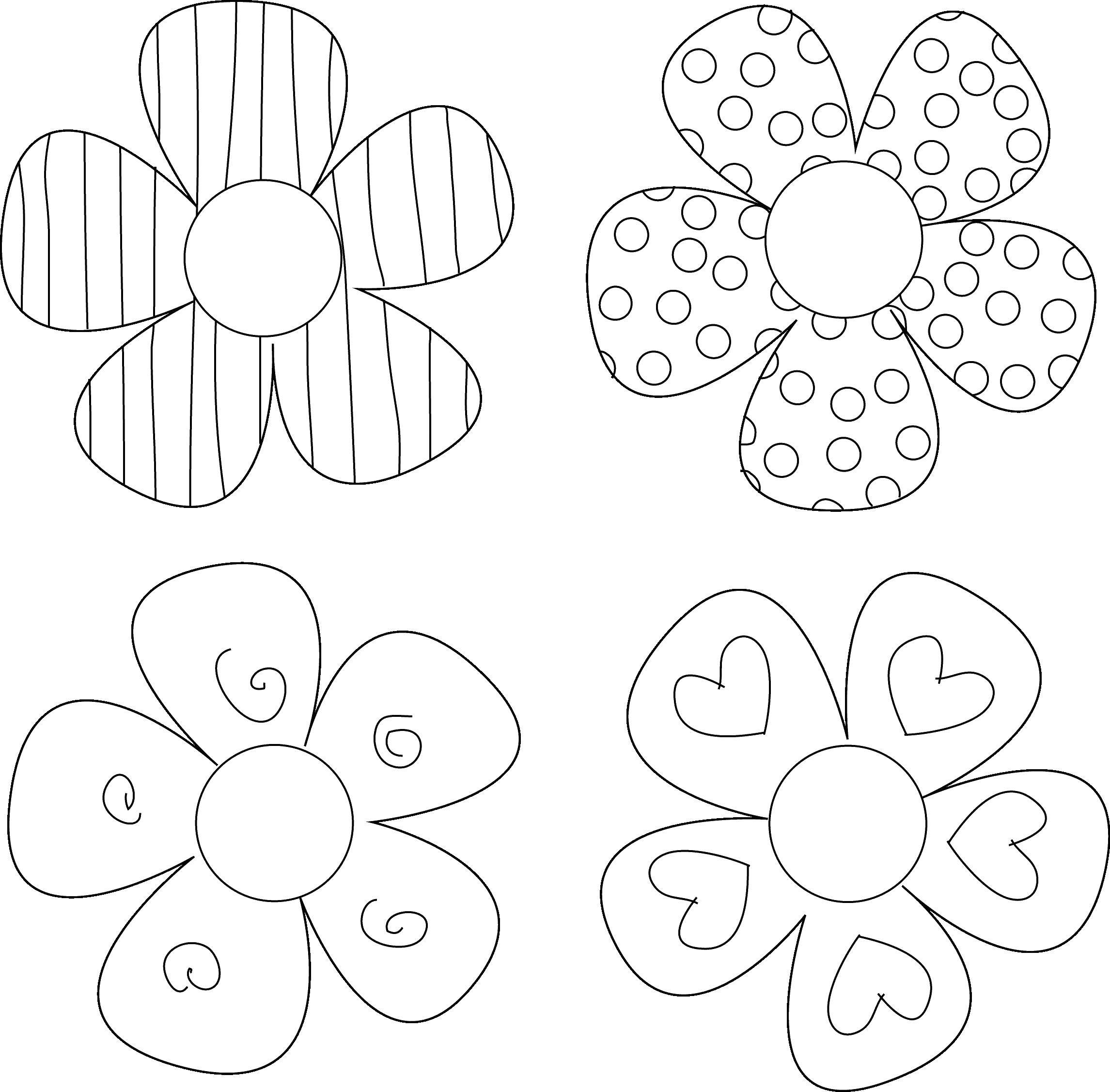 Coloring Flowers. Category The contours of the flower to cut. Tags:  Flowers.