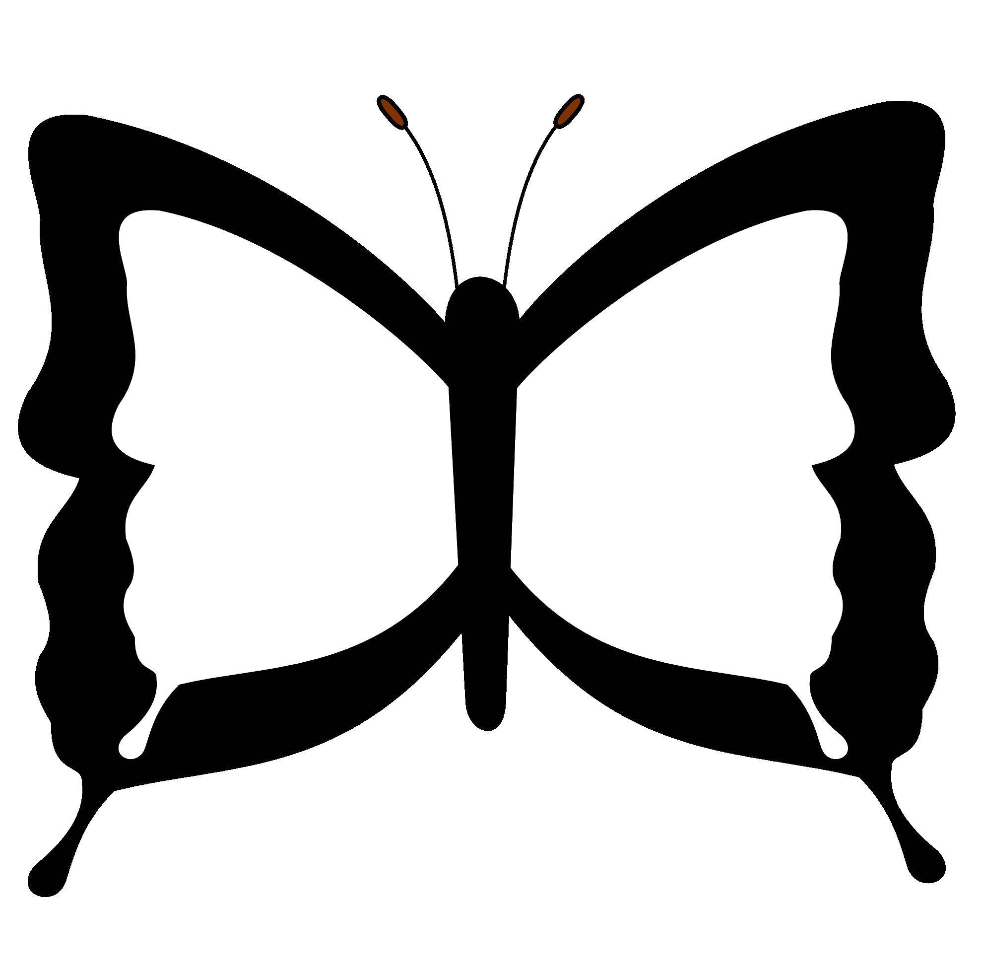 Бабочка контур
