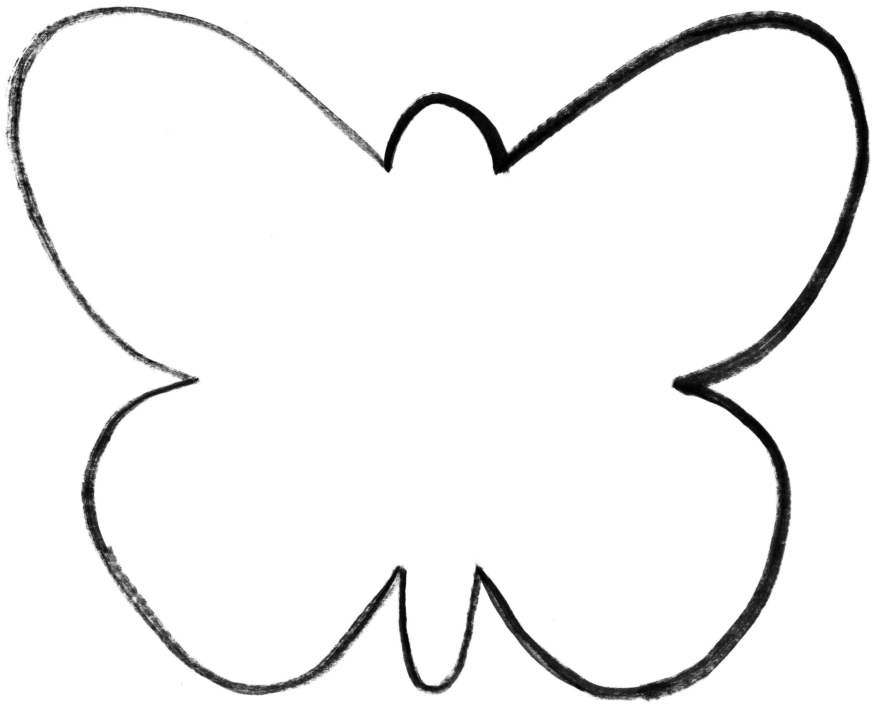Название: Раскраска Контур бабочки. Категория: контуры бабочек для вырезания. Теги: контур, бабочка.