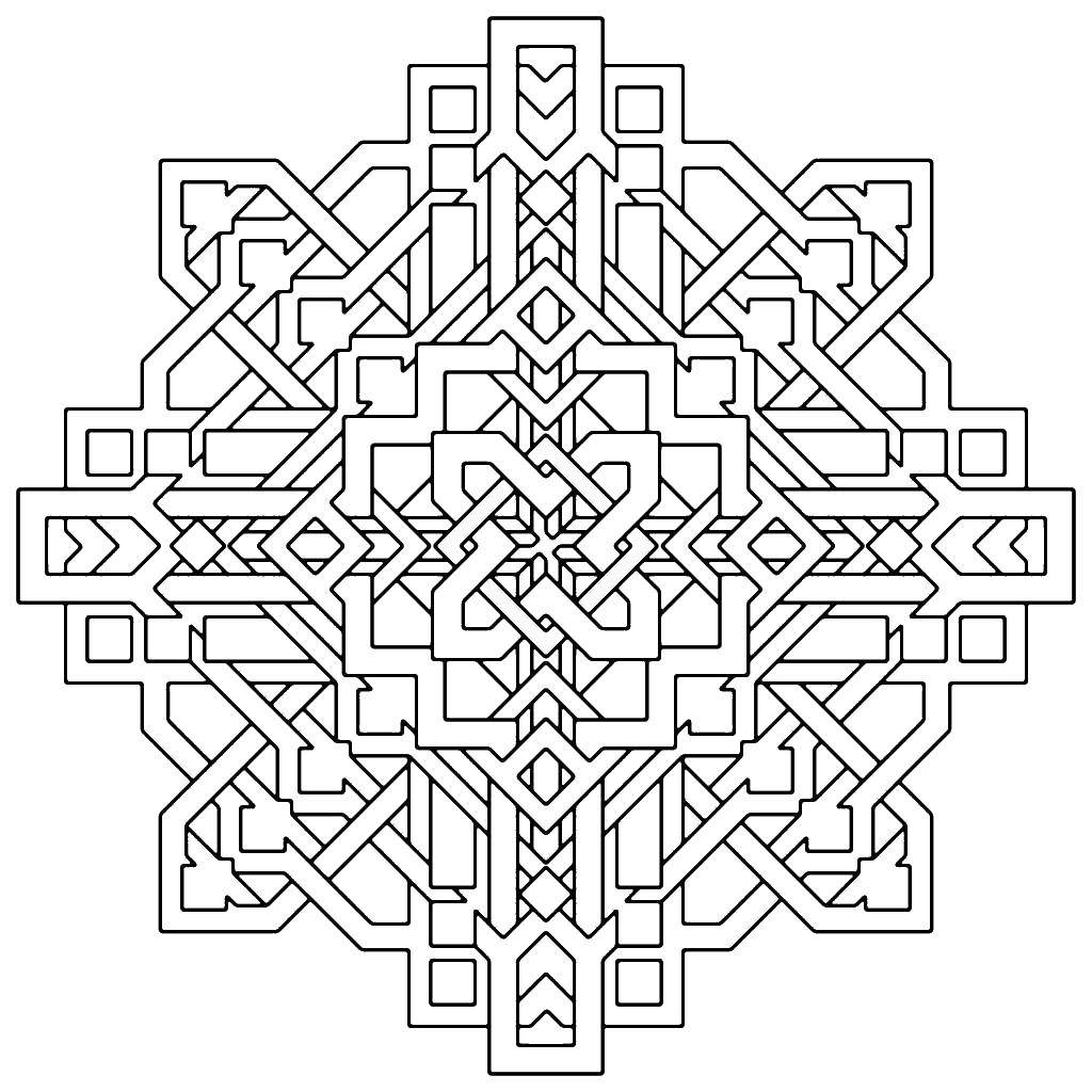 Coloring Stitch. Category coloring. Tags:  Patterns, geometric.