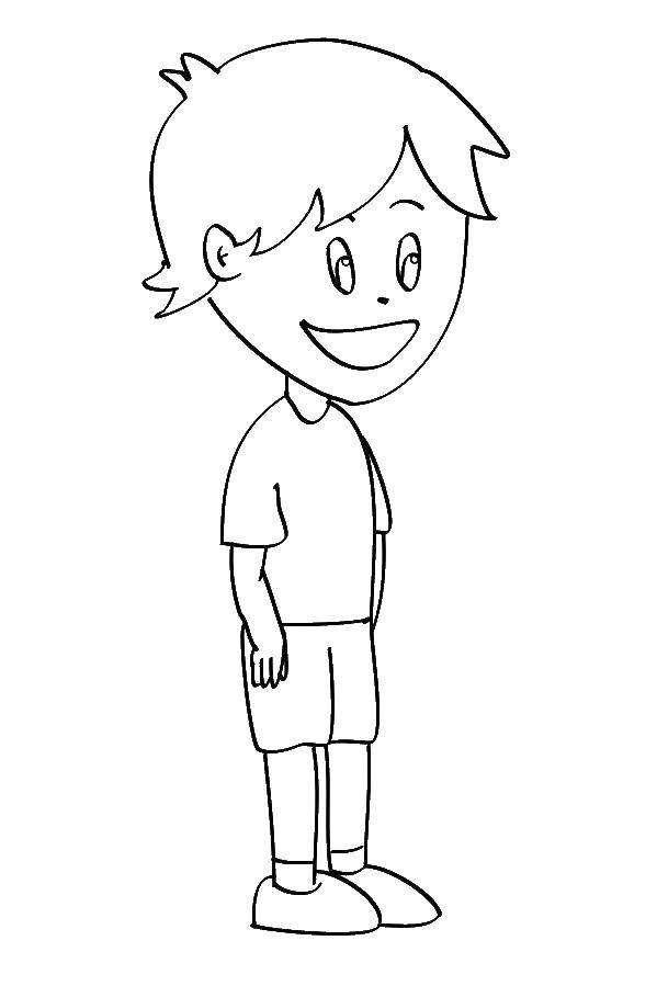 Coloring Boy. Category children. Tags:  Children, boy.