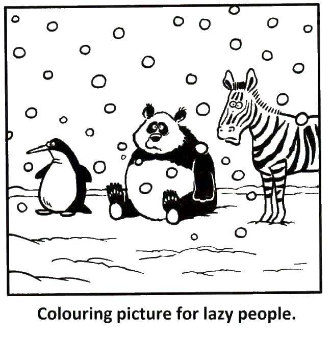 Coloring Coloring book for lazy). Category coloring for adults. Tags:  Adult coloring pages.