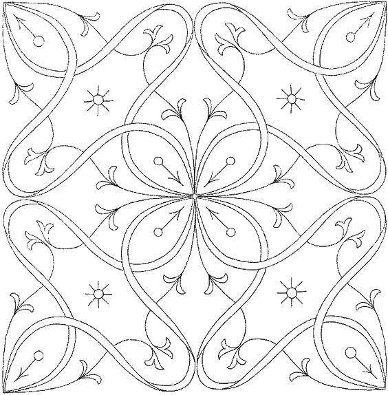 Coloring Pattern, embroidery. Category coloring. Tags:  pattern, embroidery.