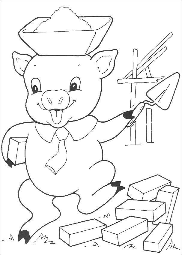 Coloring Pig. Category Animals. Tags:  animals, pig.
