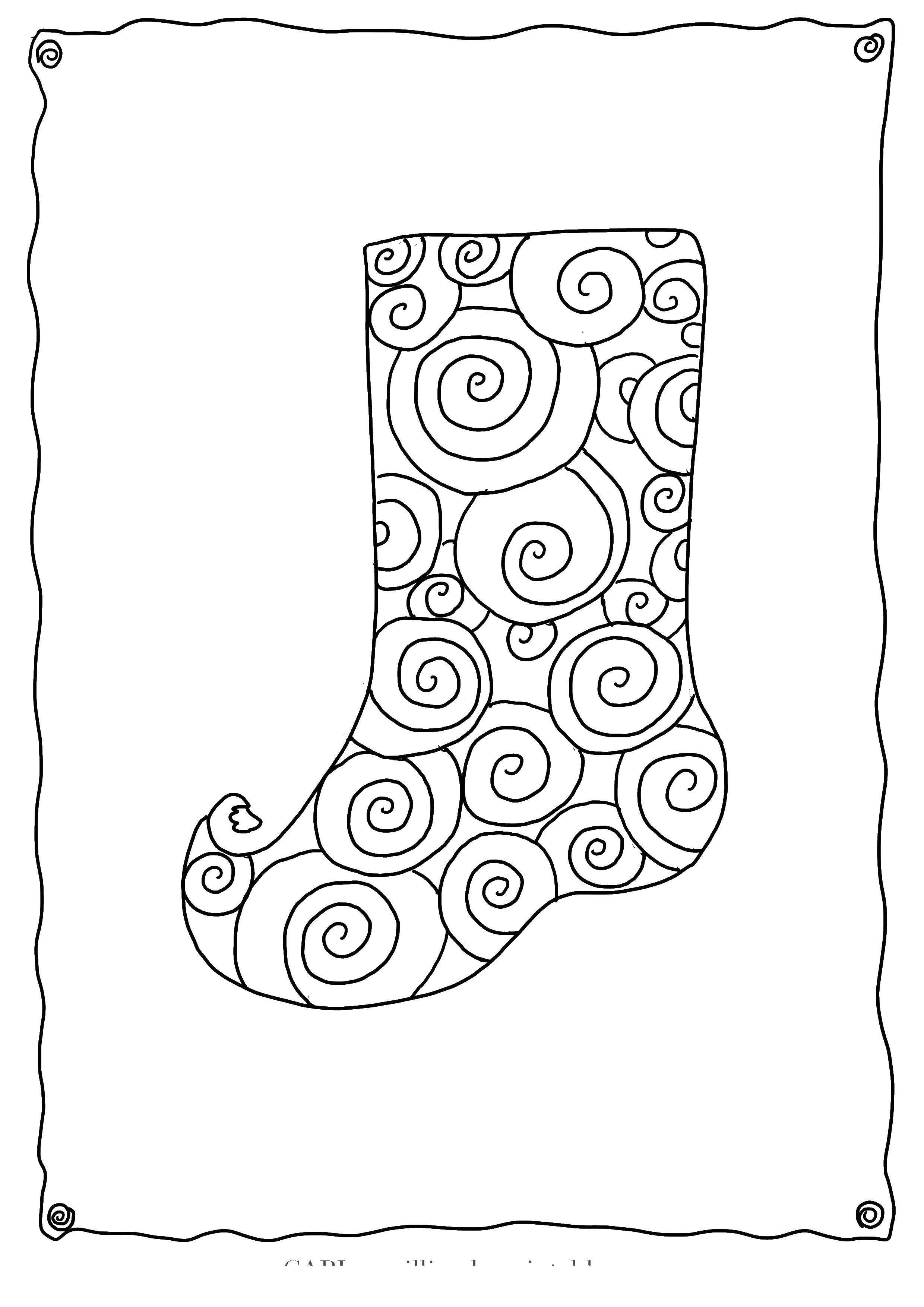 Coloring Patterned socks. Category Clothing. Tags:  clothing, socks.