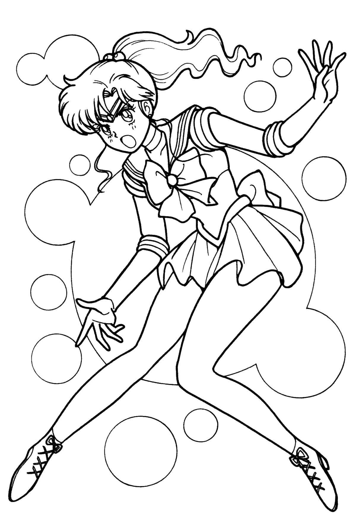 Coloring Anime. Category anime. Tags:  anime girl, Sailor moon.