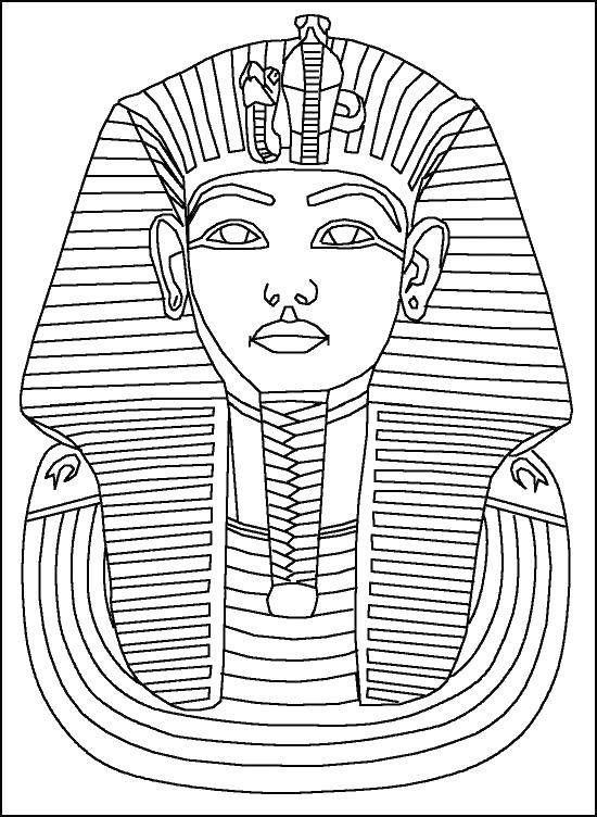 Coloring Pharaoh. Category The mummy. Tags:  the mummy, Pharaoh, Egypt.