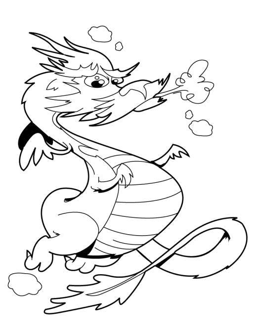 Coloring Dragon. Category Fire. Tags:  Dragons.