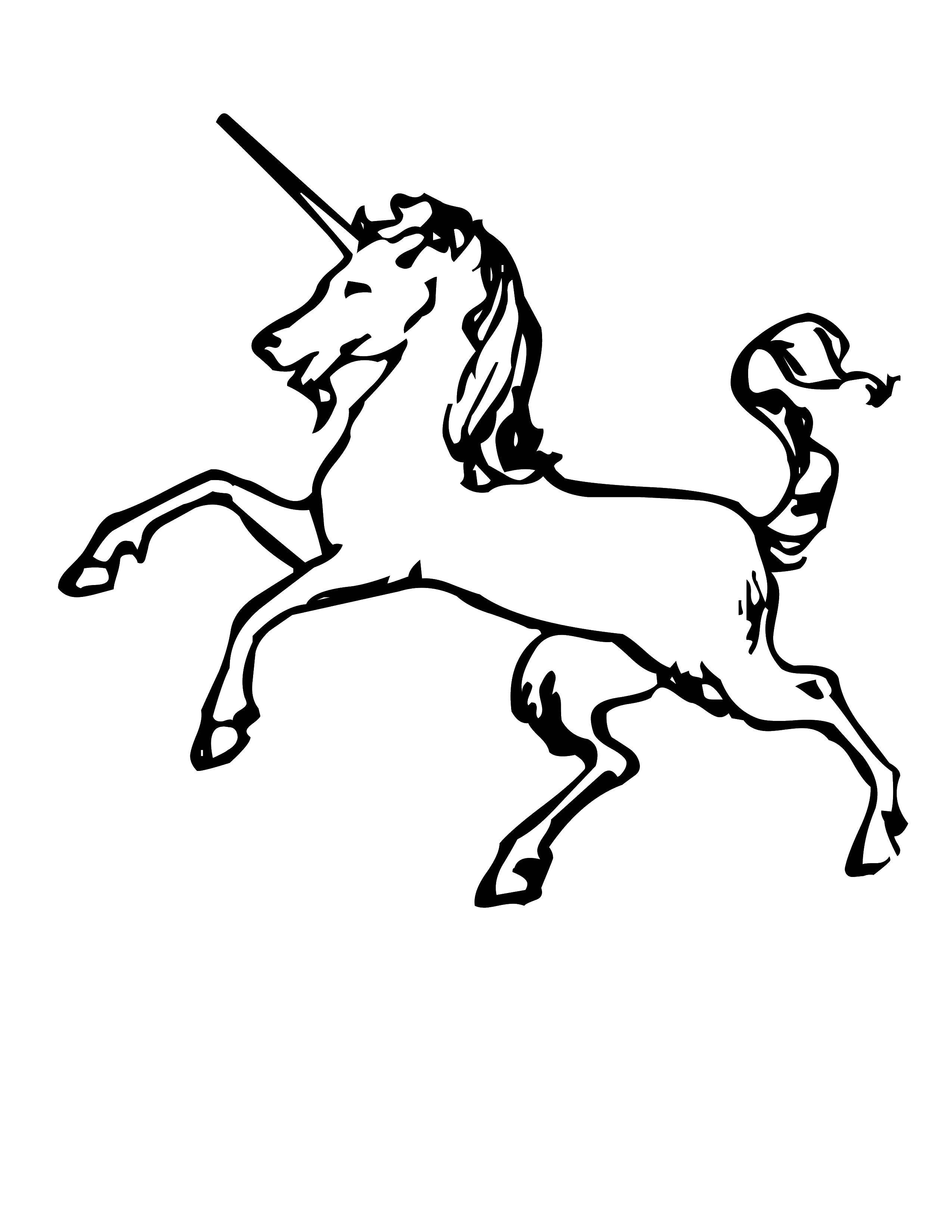 Название: Раскраска Единорог. Категория: лошади. Теги: лошади, единороги.