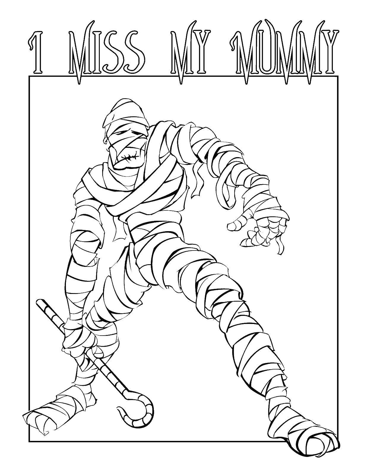 Coloring Mummy. Category The mummy. Tags:  the mummy.