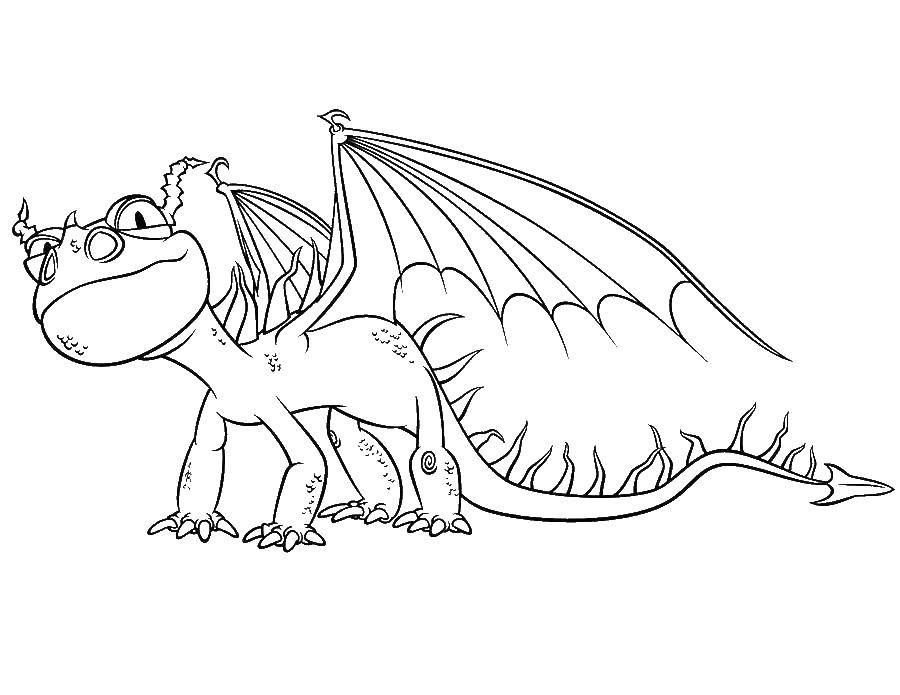 Coloring Dragon. Category coloring. Tags:  Dragons.