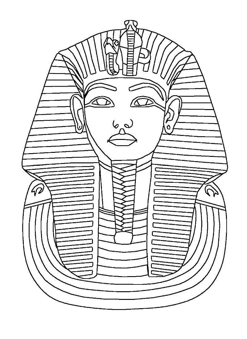 Название: Раскраска Фараон. Категория: Мумия. Теги: мумия.