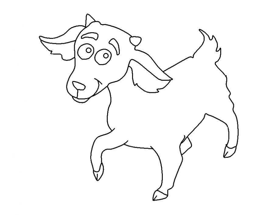 Coloring Goat. Category Pets allowed. Tags:  Billy goat.