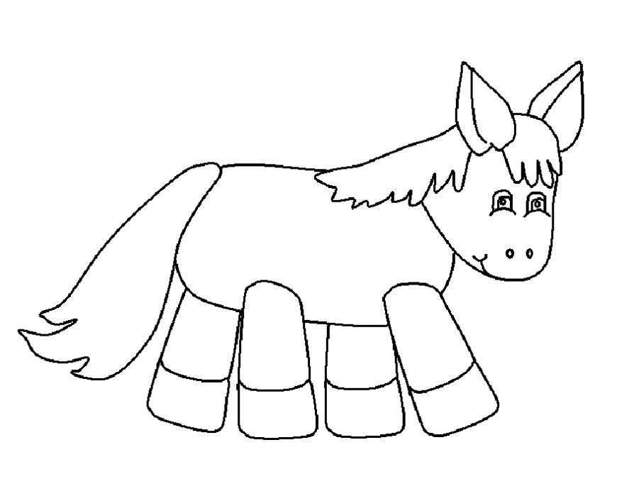 Coloring Donkey. Category Pets allowed. Tags:  donkey .