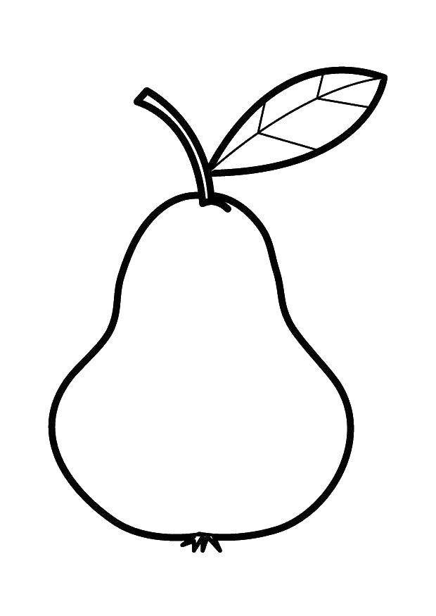 Coloring Pear. Category fruits. Tags:  fruits.