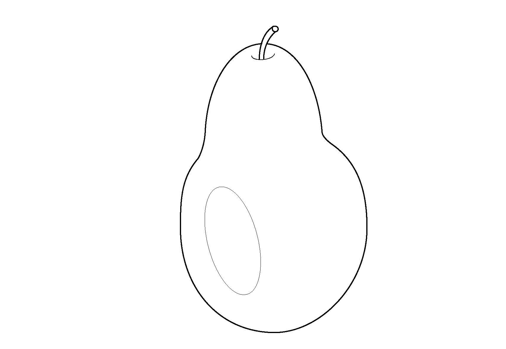 Coloring Pear. Category pear. Tags:  fruits.