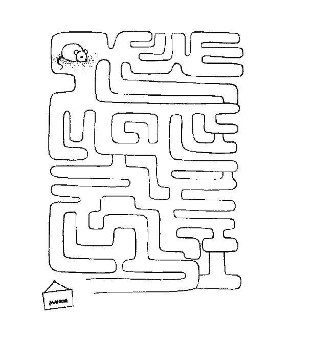 Coloring Labirintik. Category mazes. Tags:  Maze, logic.