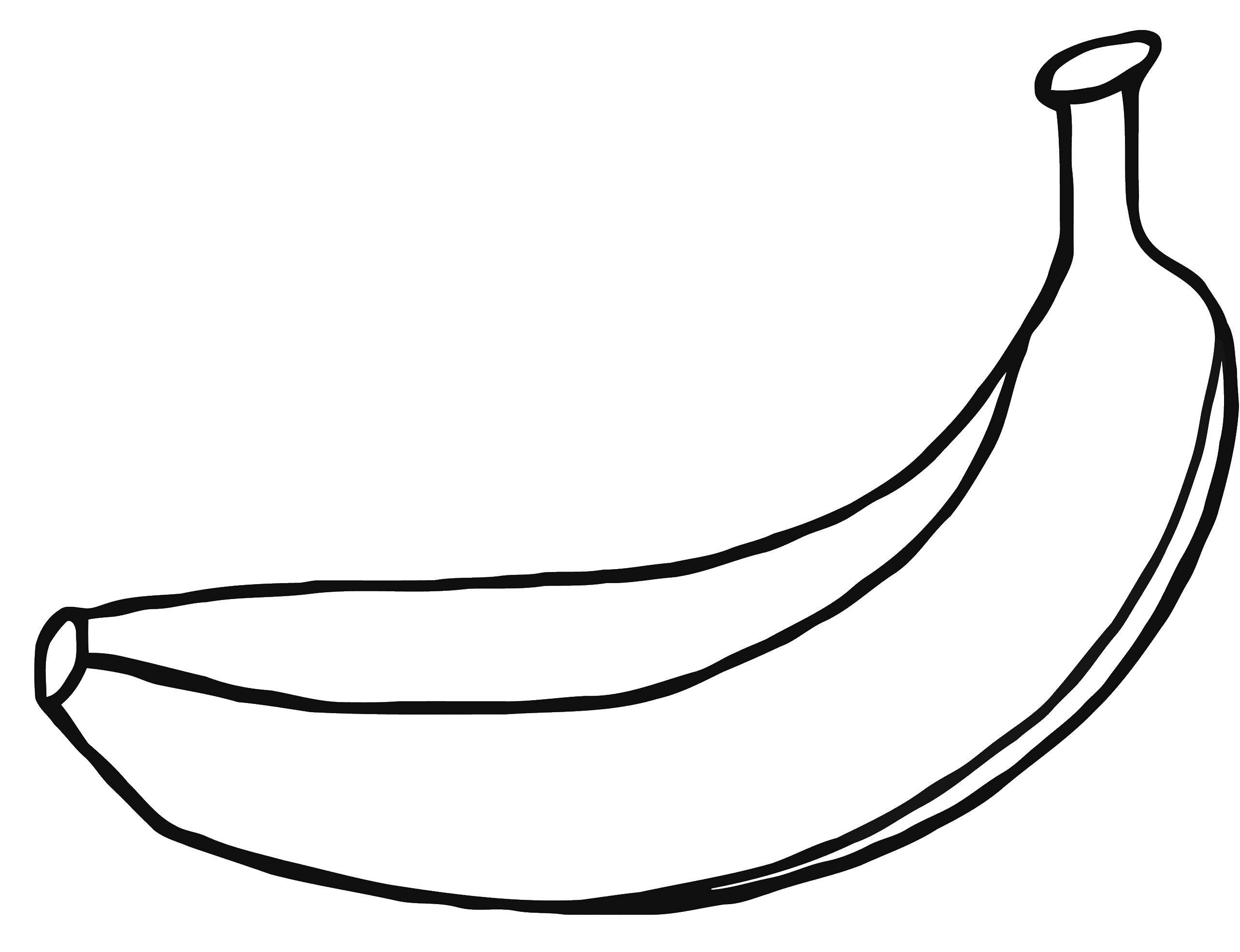 Название: Раскраска Банан. Категория: банан. Теги: банан, фукты.