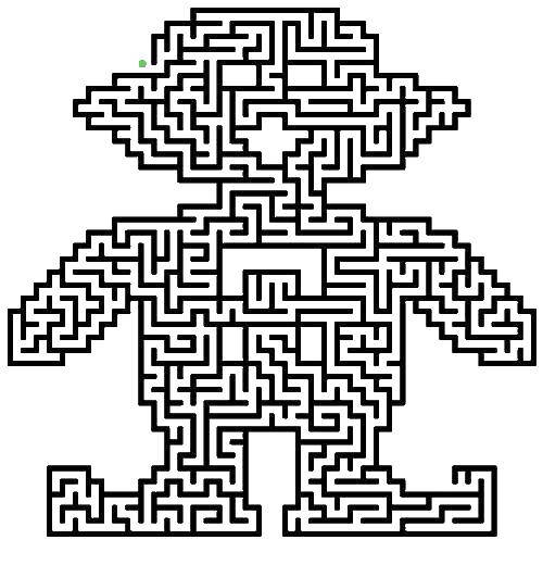 Coloring Maze. Category mazes. Tags:  Maze, logic.