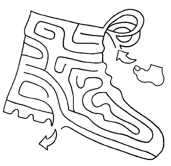 Coloring Put on your sneakers. Category mazes. Tags:  Maze, logic.