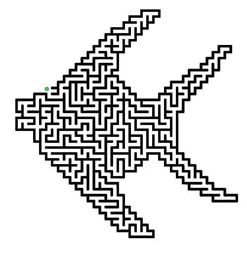 Coloring Fish maze. Category mazes. Tags:  Maze, logic.