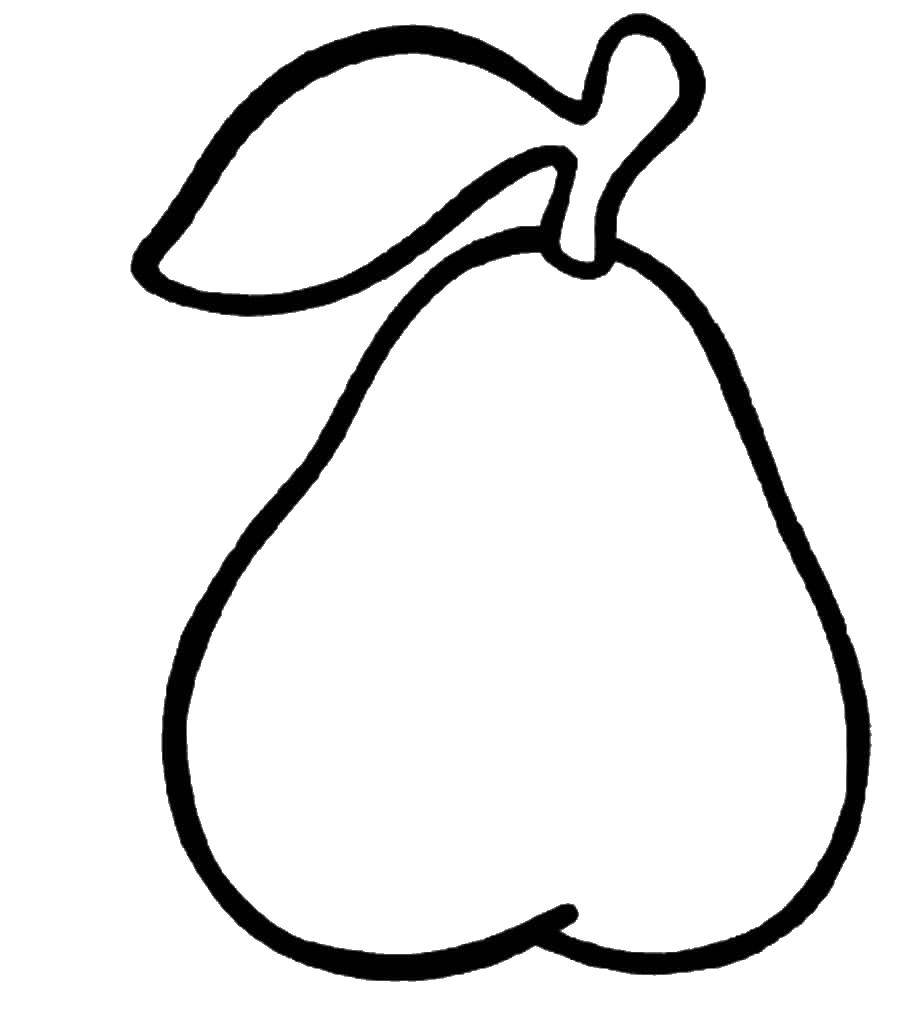 Coloring Pear. Category pear. Tags:  pear.