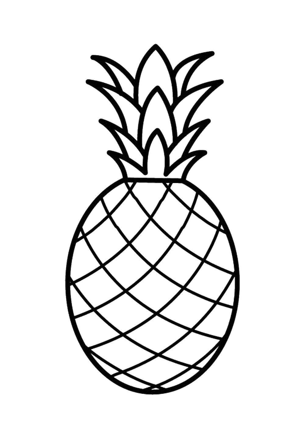 Coloring Pineapple. Category fruits. Tags:  pineapple.