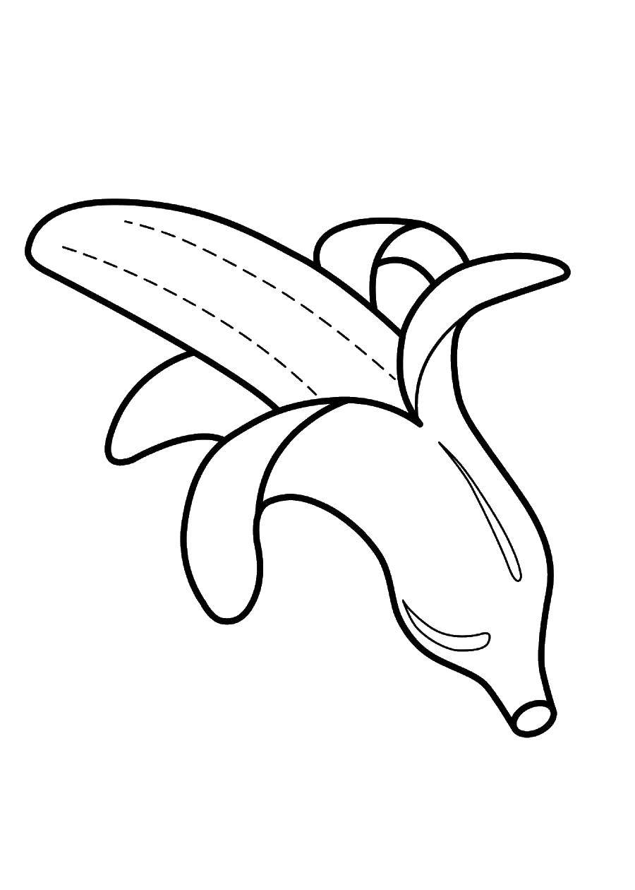 Название: Раскраска Банан. Категория: банан. Теги: банан.
