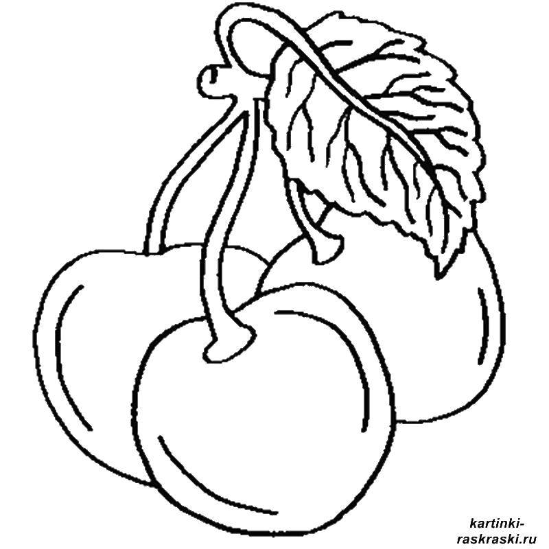 Coloring Apples. Category fruits. Tags:  apples, leaves.