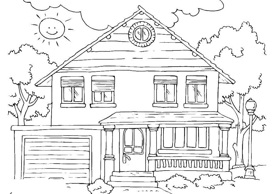 Coloring House. Category home. Tags:  house.