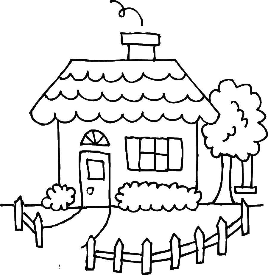 Coloring House. Category home. Tags:  house.