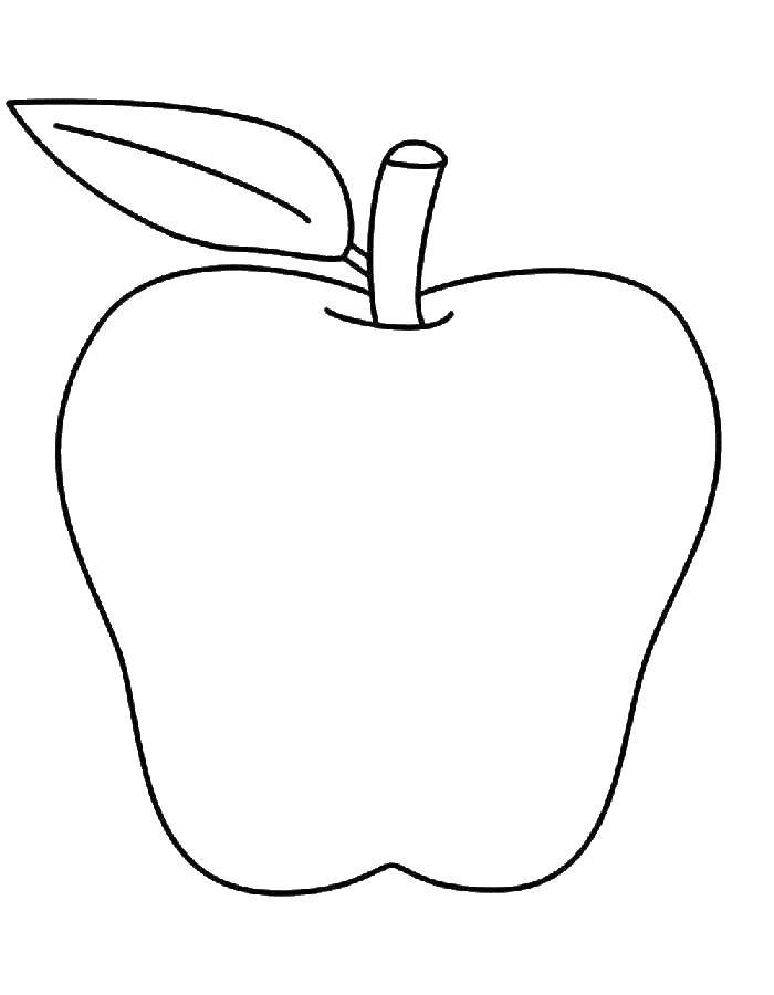 Coloring Apple. Category Apple. Tags:  fruit, Apple.