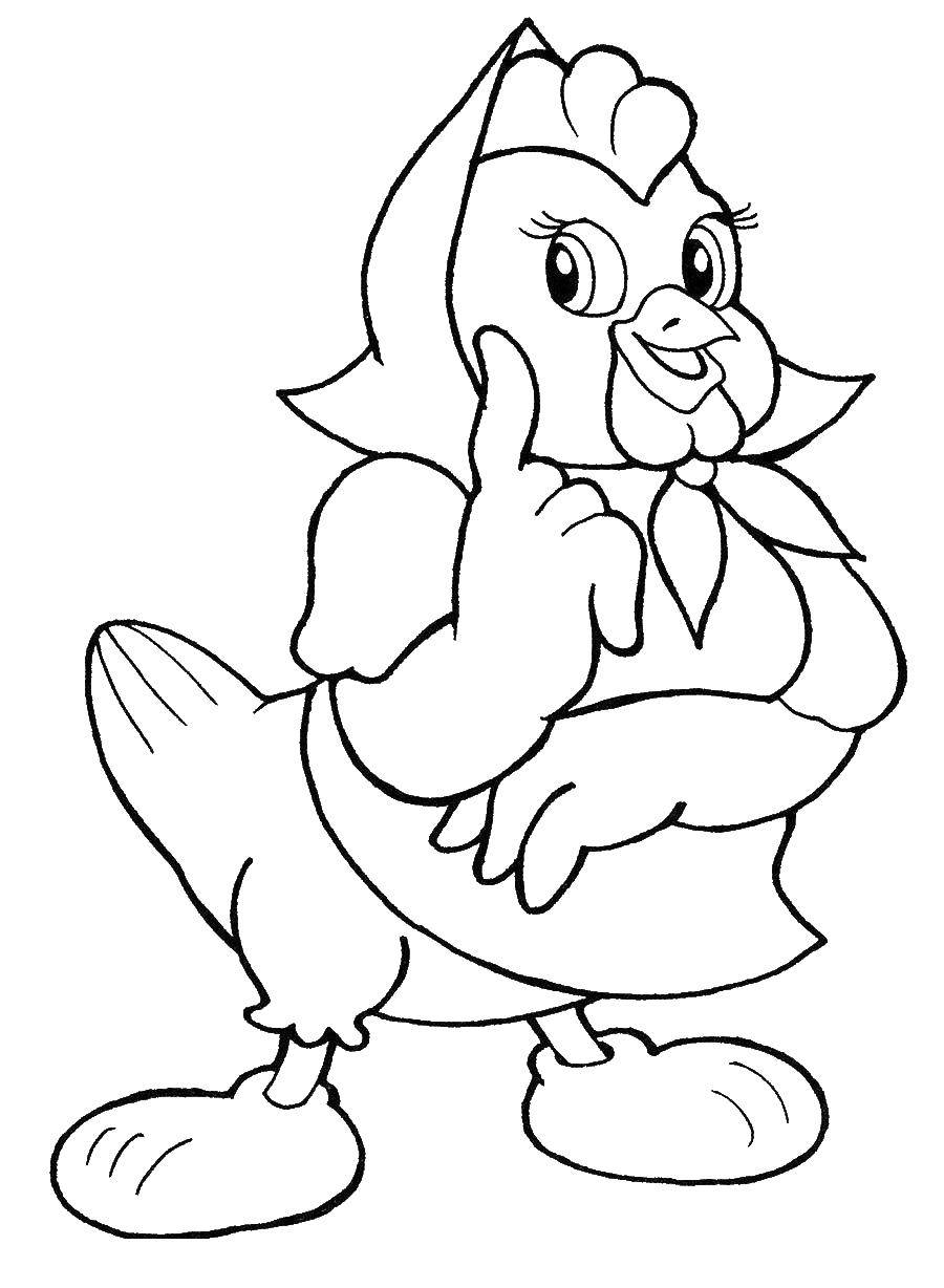 Coloring Chicken. Category birds. Tags:  Chicken.