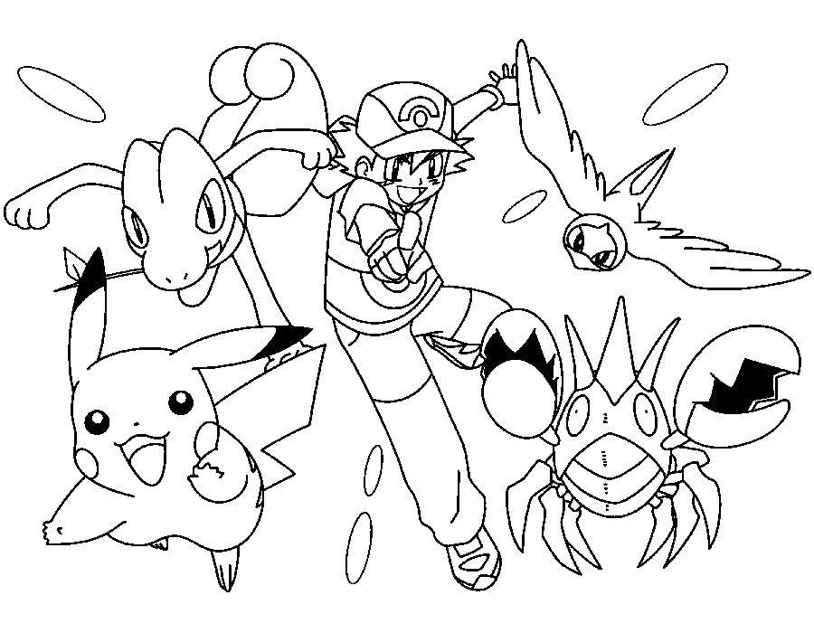Coloring Picture pokemon. Category Characters cartoon. Tags:  pokemon.